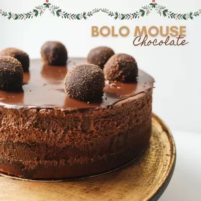 Bolo Mousse de Chocolate