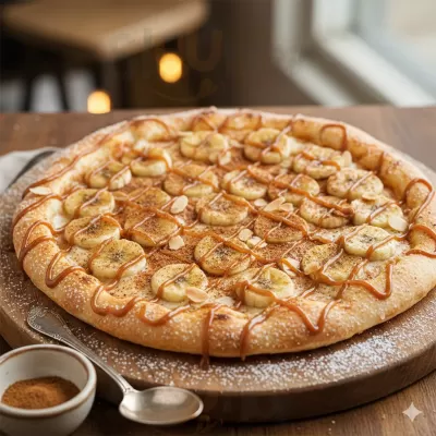 Pizza Banana com Canela